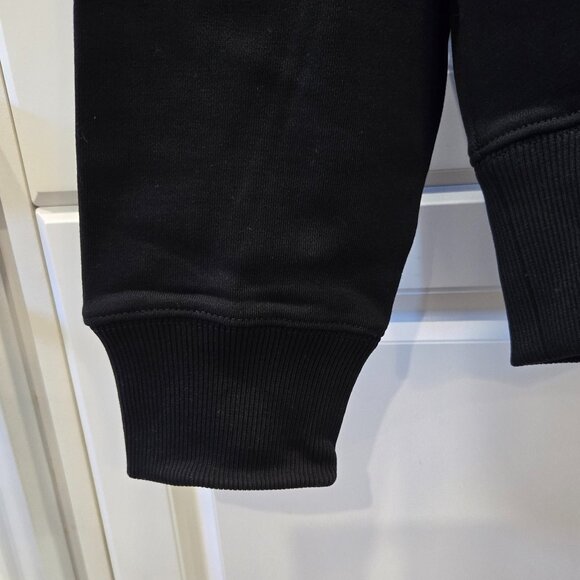 Helmut Lang Logo-Print Hooded Sweatshirt - Black - Picture 5 of 10